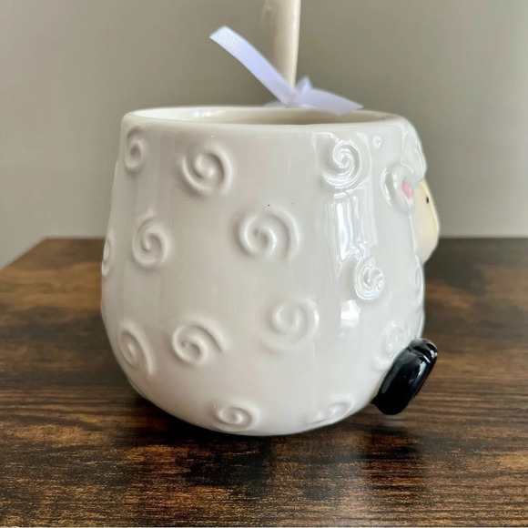 Arlington| 3D  Handcrafted Ceramic Lamb Mug & Spoon Set Spring Easter - Picture 2 of 5